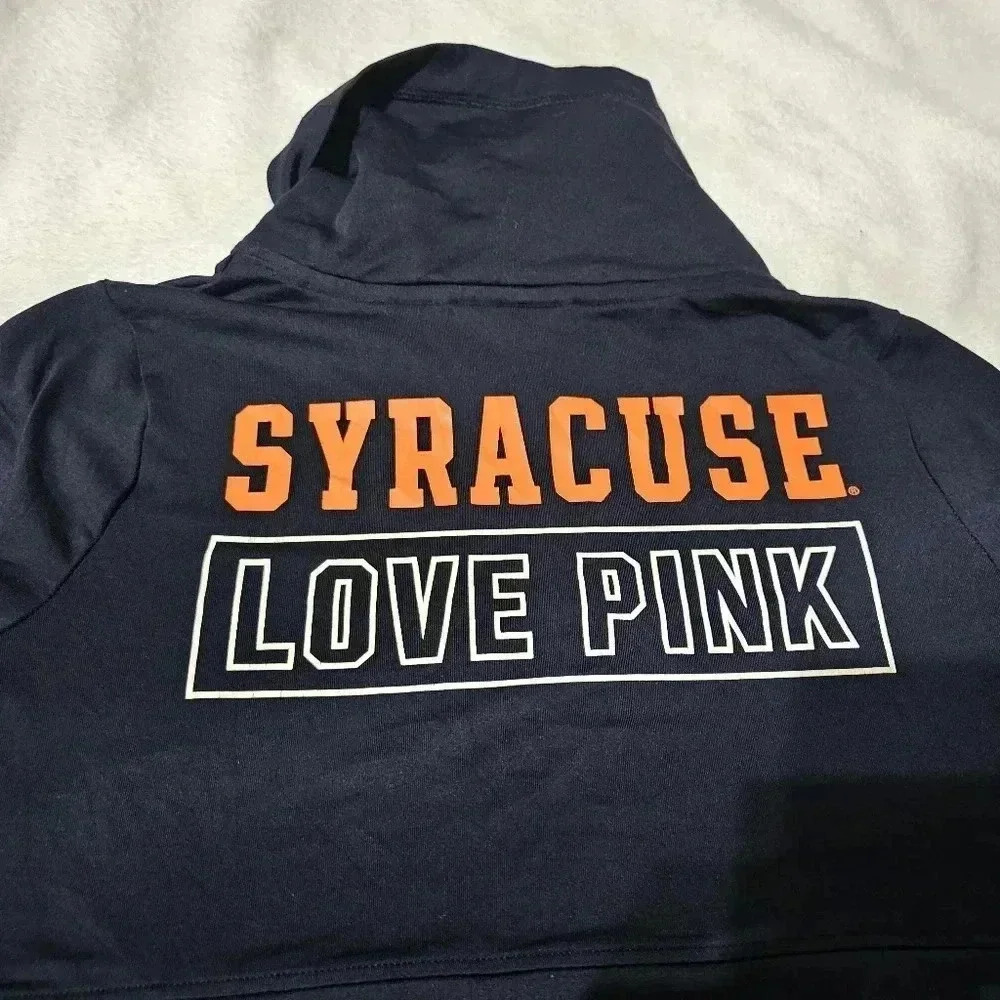 Pink by Victoria's Secret Mock neck syracuse baseball sweater Rare